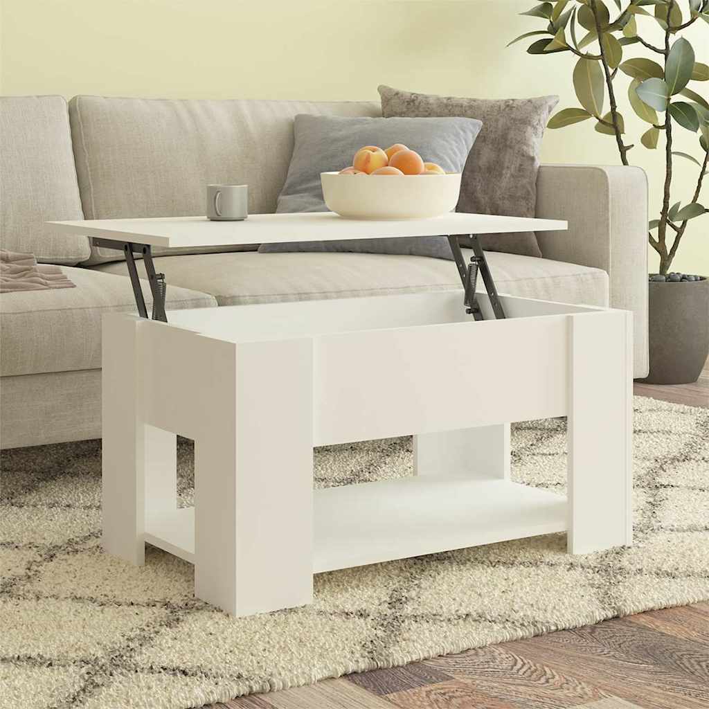 Vidaxl salontafel 79x49x41 cm bewerkt hout wit