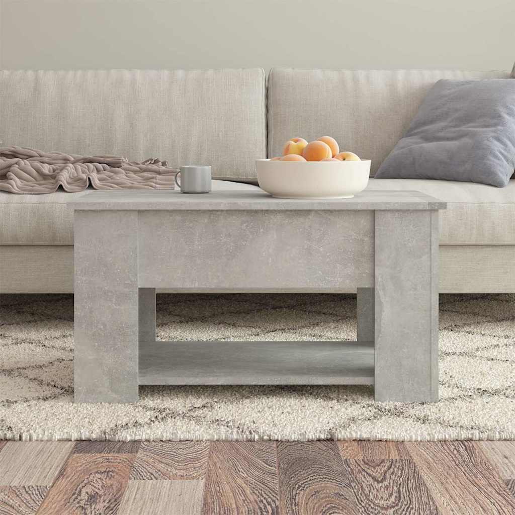 Vidaxl salontafel 79x49x41 cm bewerkt hout betongrijs