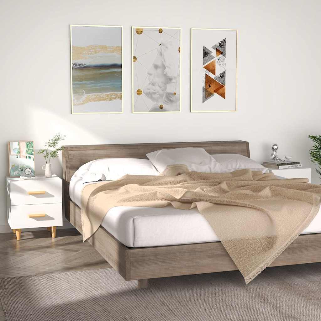 Vidaxl nachtkastjes 2 st 40x35x47,5 cm wit