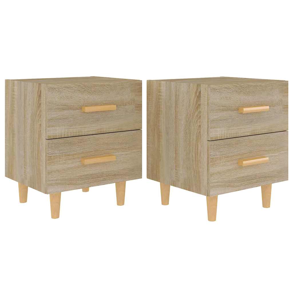 Vidaxl nachtkastjes 2 st 40x35x47,5 cm sonoma eikenkleurig