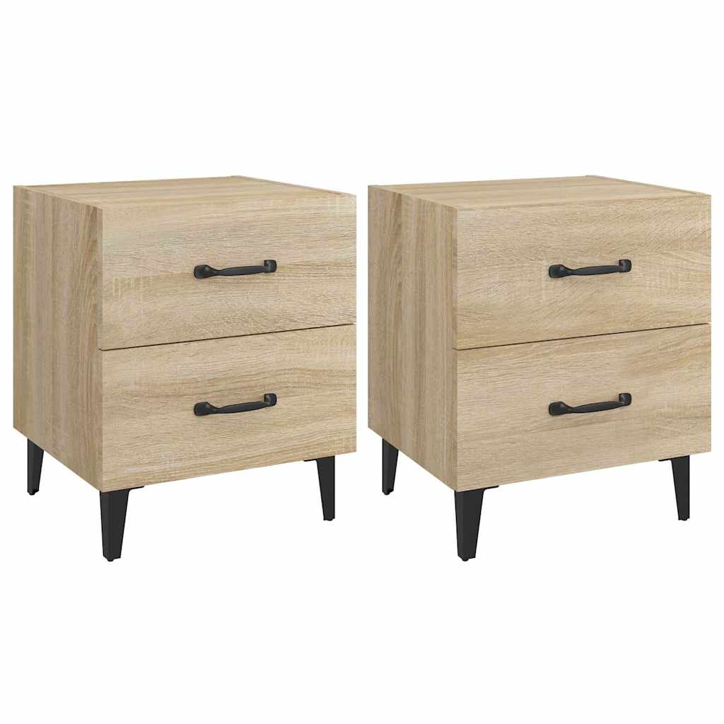 Vidaxl nachtkastjes 2 st 40x35x47,5 cm sonoma eikenkleurig