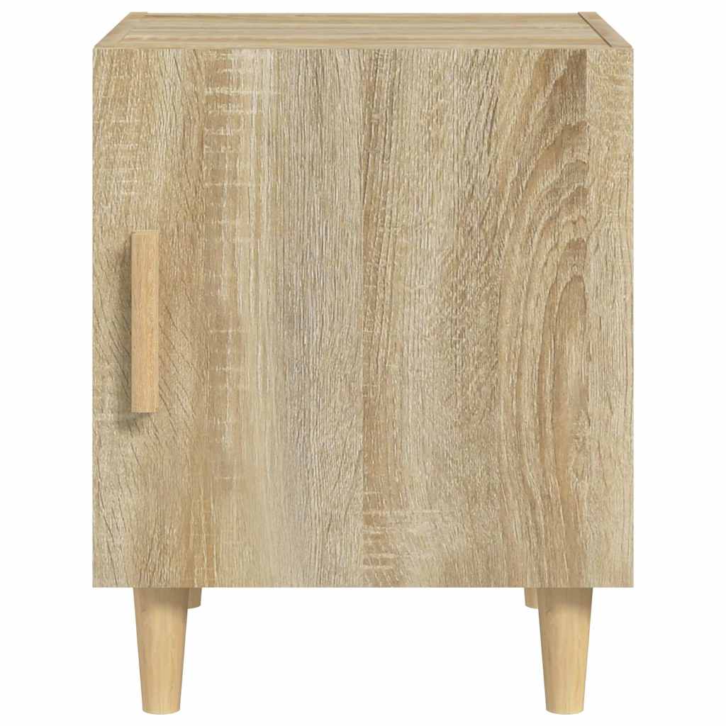 Vidaxl nachtkastje bewerkt hout sonoma eikenkleurig