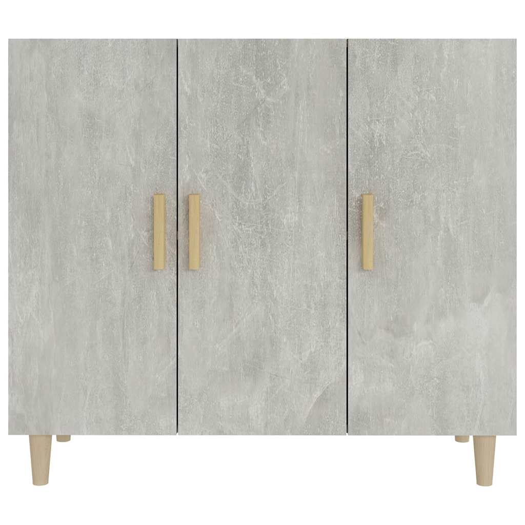 Vidaxl dressoir 90x34x80 cm bewerkt hout betongrijs