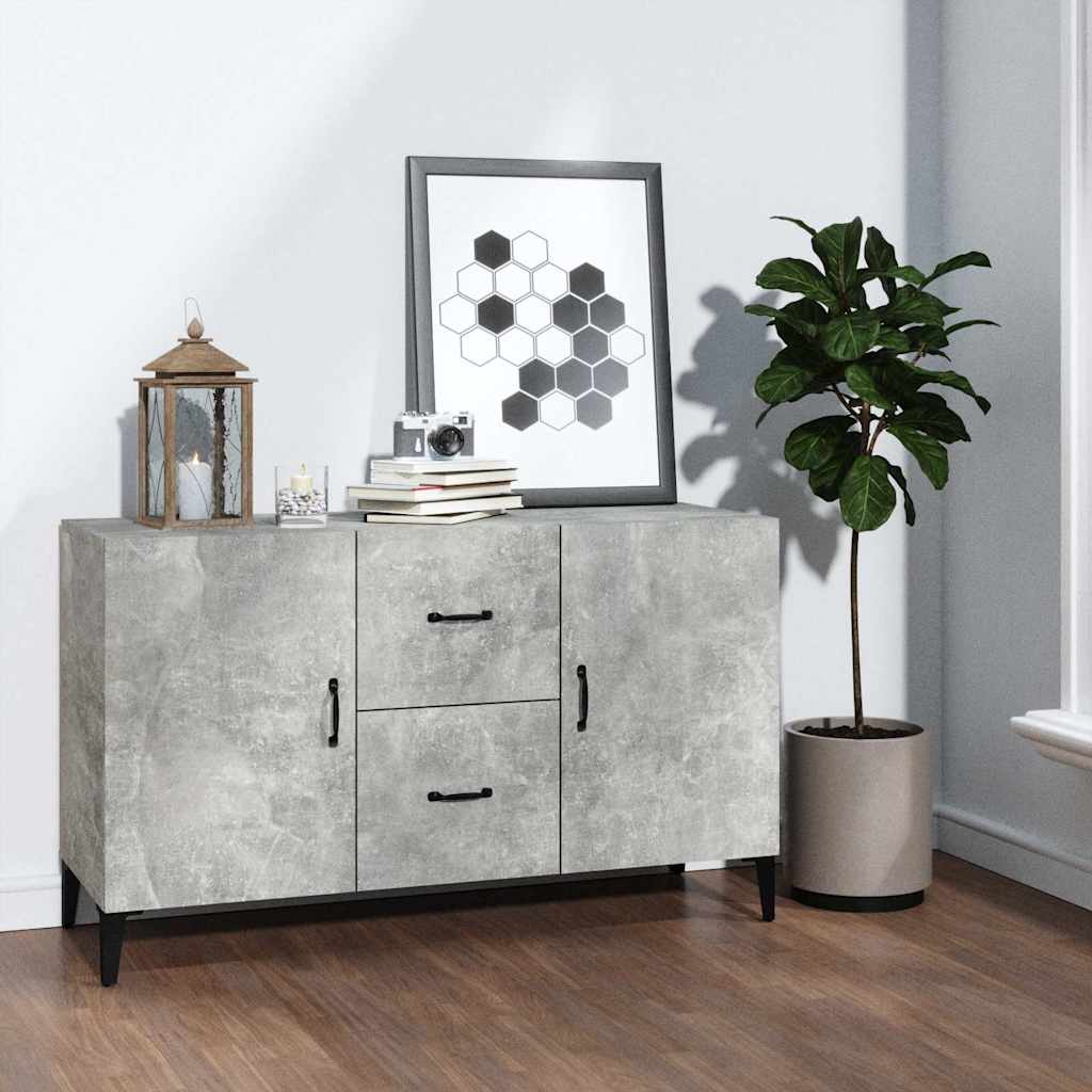 Vidaxl dressoir 100x36x60 cm bewerkt hout betongrijs