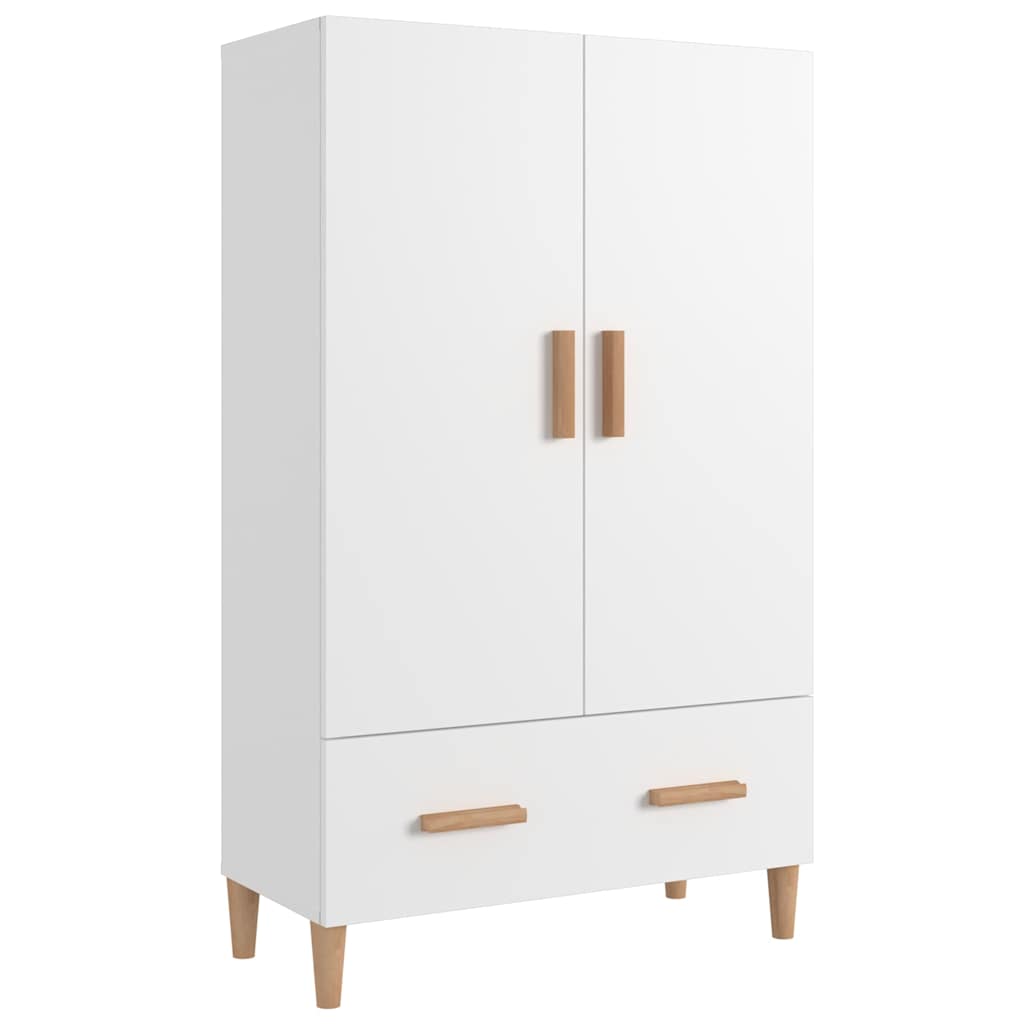 Vidaxl hoge kast 70x31x115 cm bewerkt hout wit