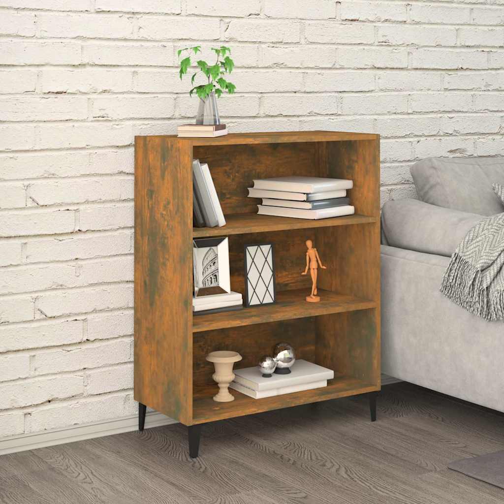 Vidaxl dressoir 69,5x32,5x90 cm bewerkt hout gerookt eikenkleurig