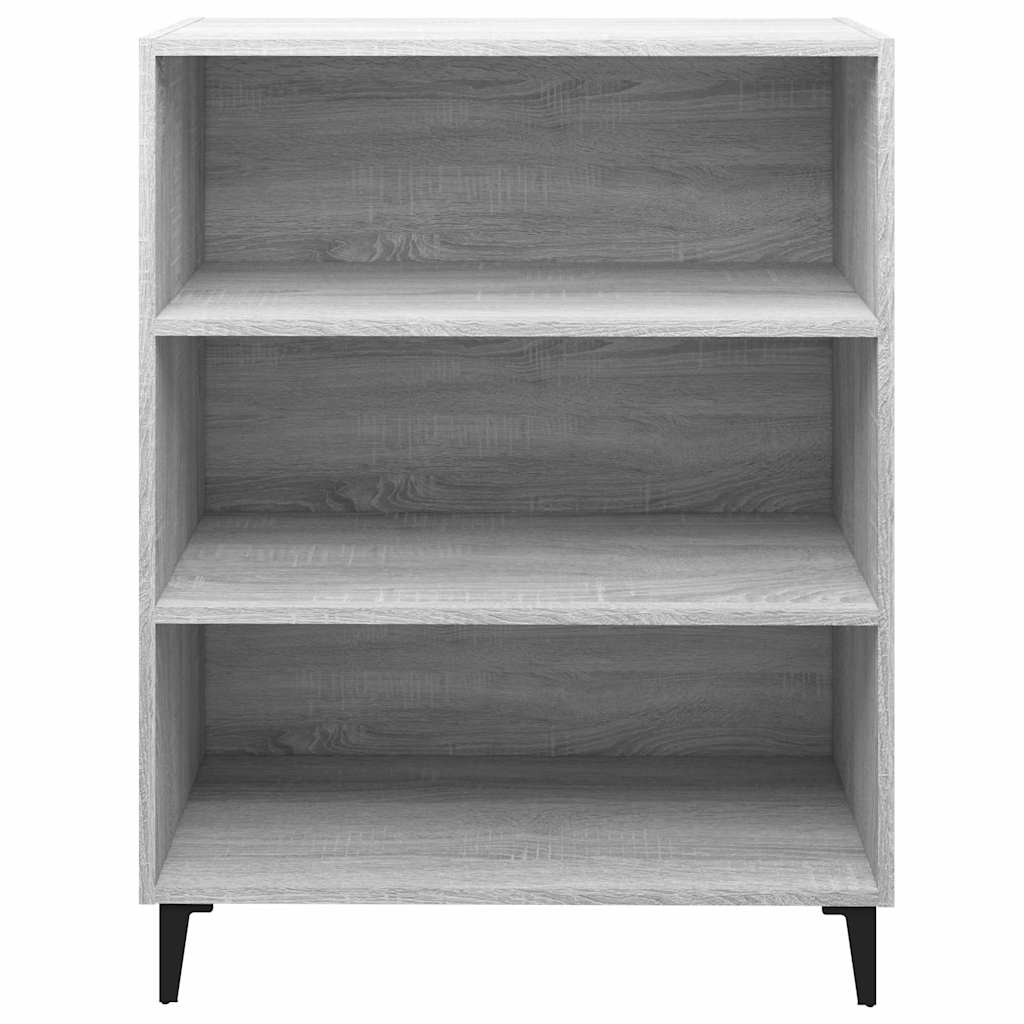 Vidaxl dressoir 69,5x32,5x90 cm bewerkt hout grijs sonoma eikenkleurig