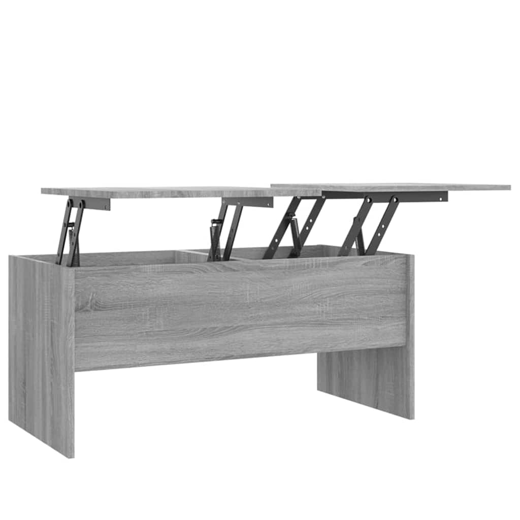 Vidaxl salontafel 102x50,5x46,5 cm bewerkt hout grijs sonoma eiken