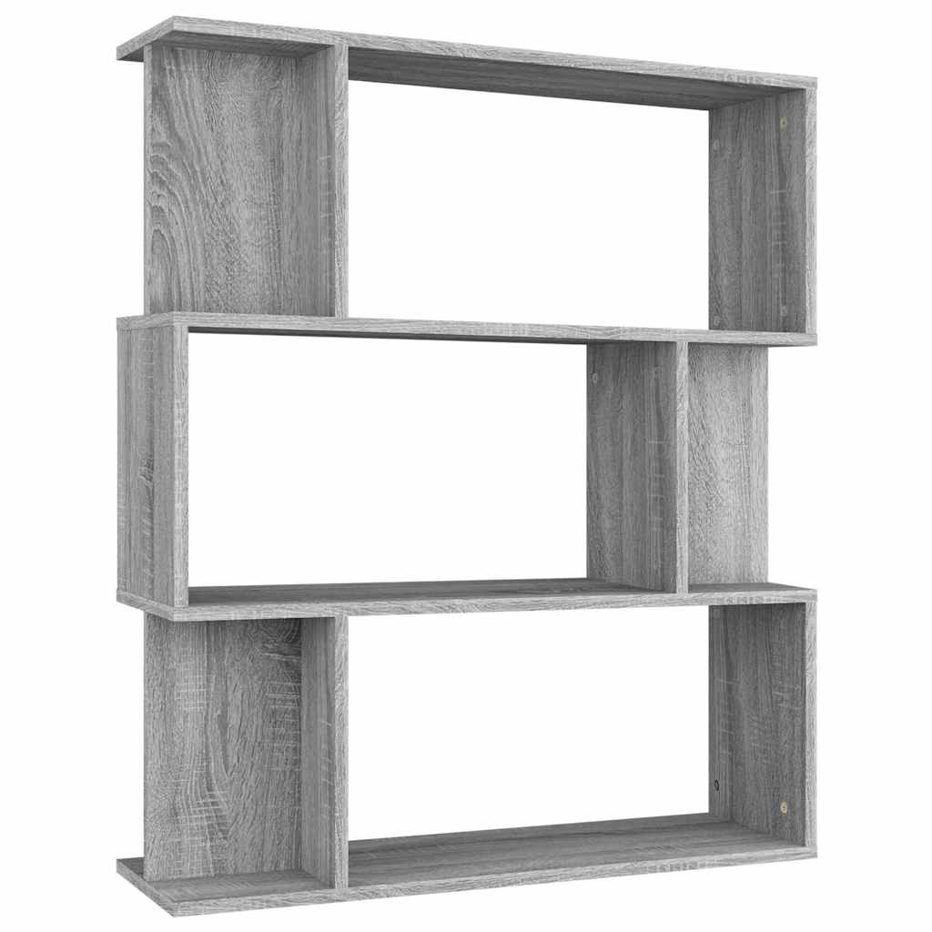 Vidaxl boekenkast kamerscherm 80x24x96 cm bewerkt hout grijs sonoma