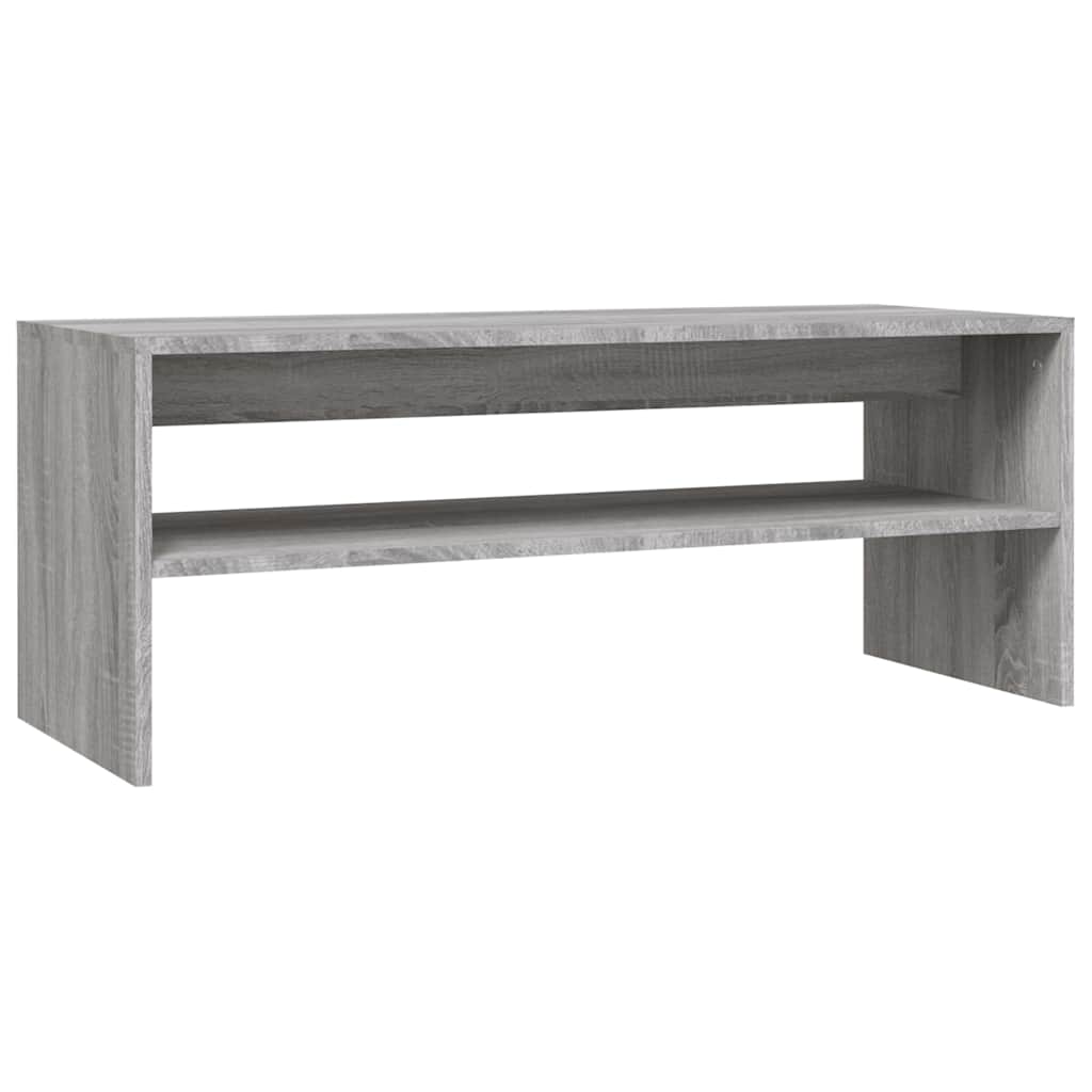 Vidaxl salontafel 100x40x40 cm bewerkt hout grijs sonoma eikenkleurig