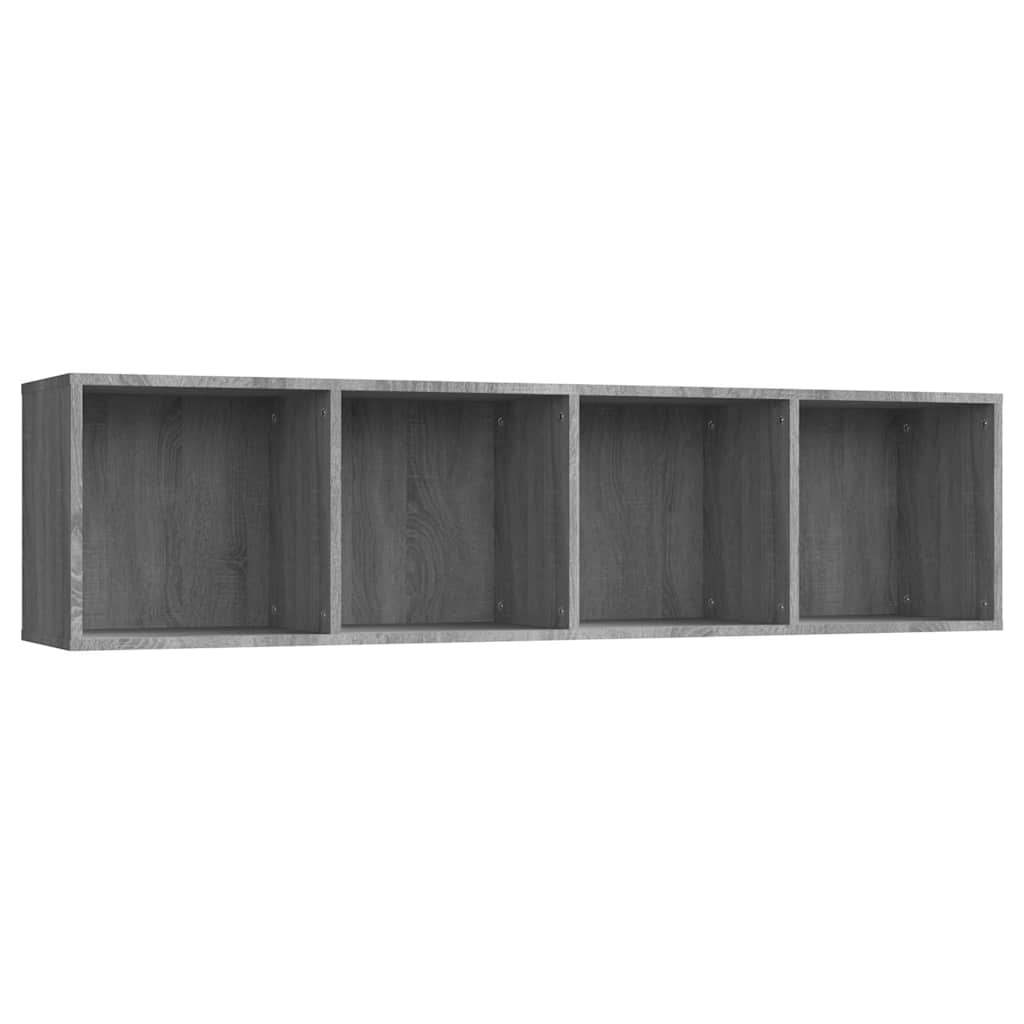 Vidaxl boekenkast tv-meubel 143x30x36 cm grijs sonoma eikenkleurig