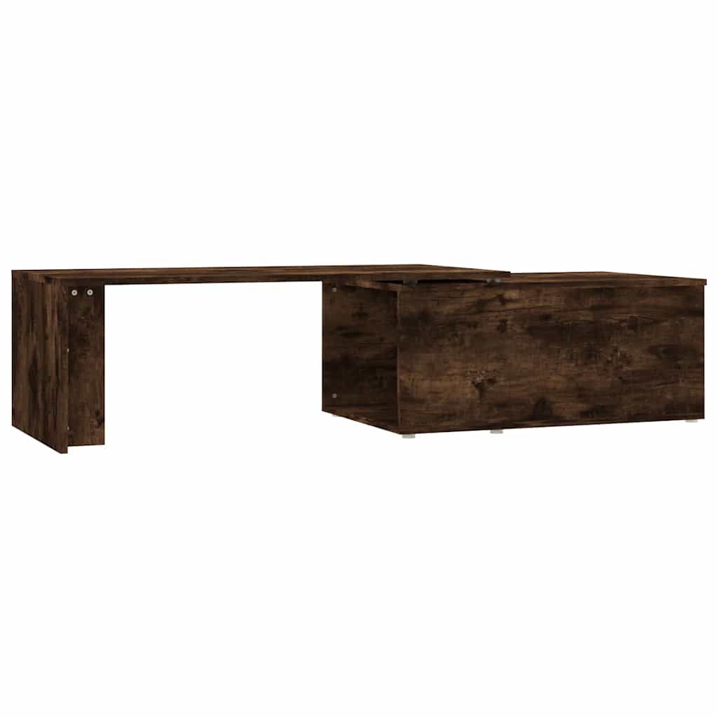 Vidaxl salontafel 150x50x35 cm bewerkt hout gerookt eikenkleurig
