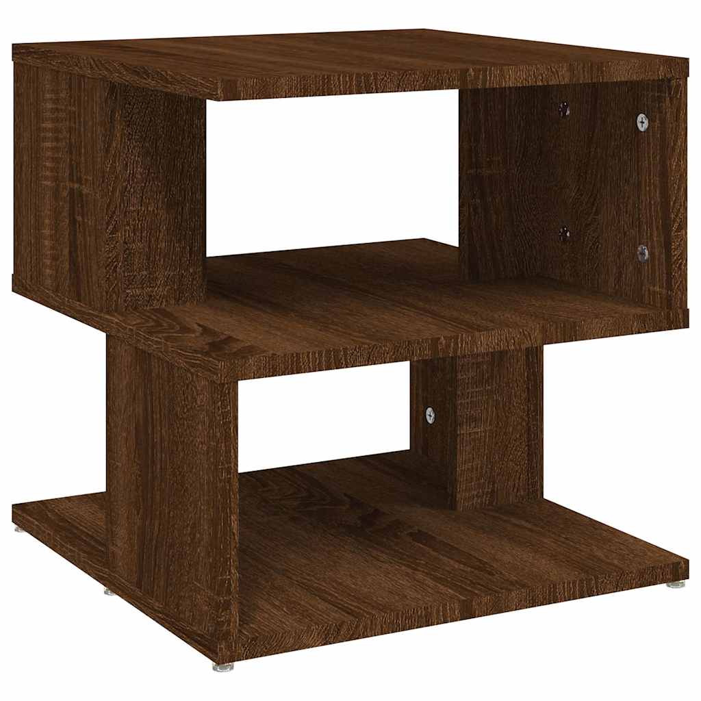 Vidaxl bijzettafel 40x40x40 cm bewerkt hout bruin eikenkleur