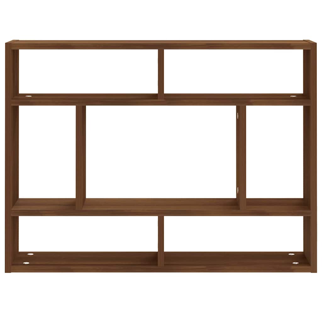 Vidaxl wandschap 75x16x55 cm bewerkt hout bruin eikenkleur