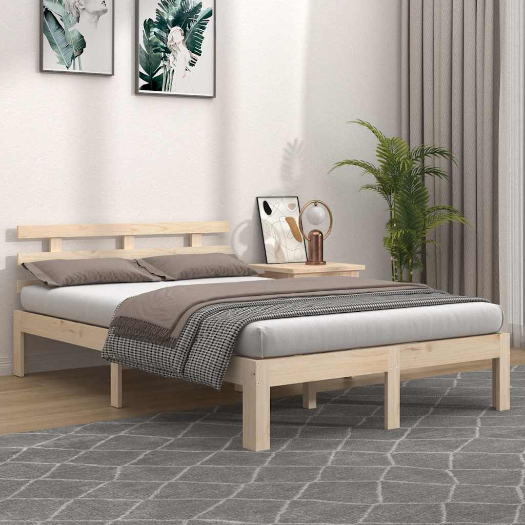 Vidaxl bedframe massief hout 120x190 cm
