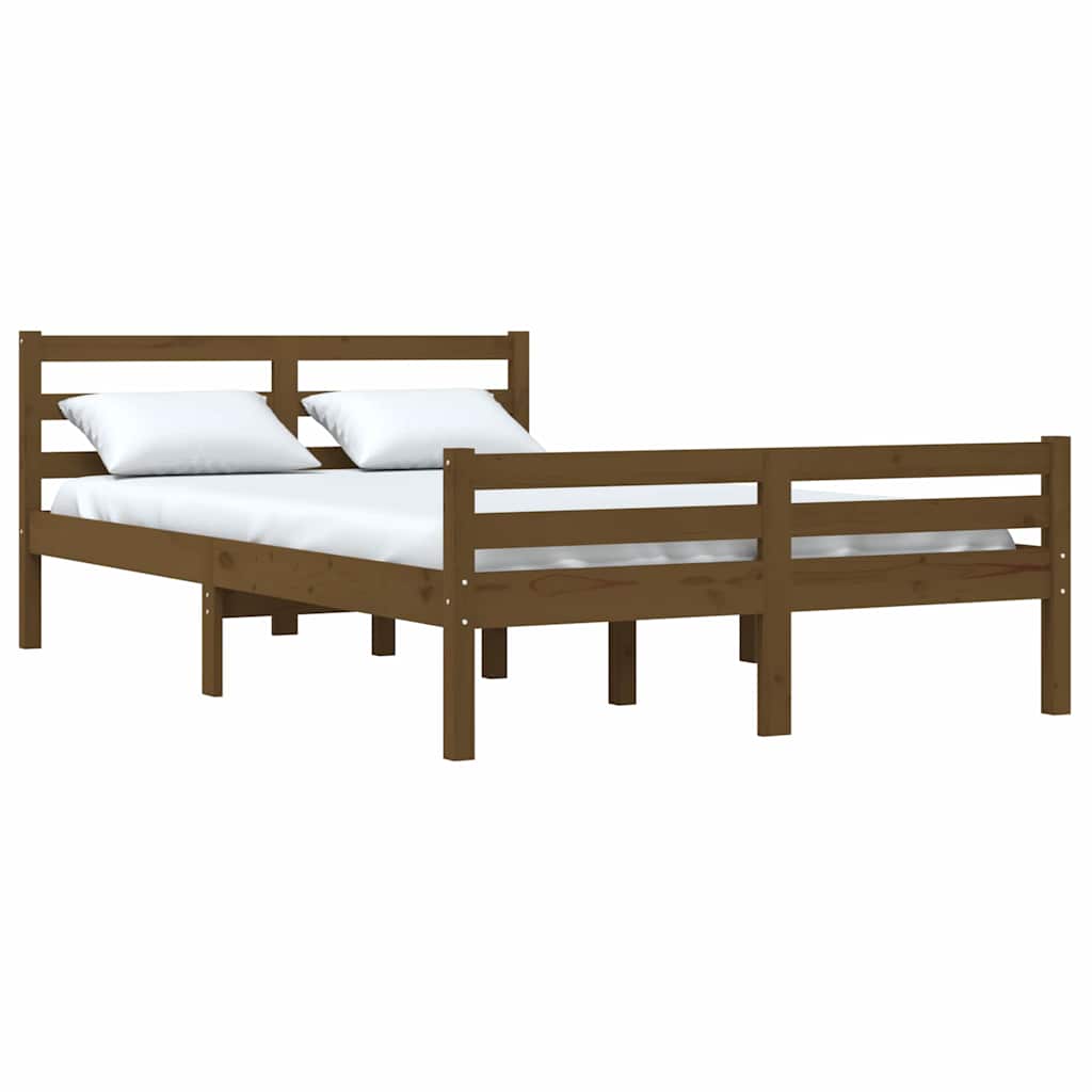 Vidaxl bedframe massief hout honingbruin 150x200 cm