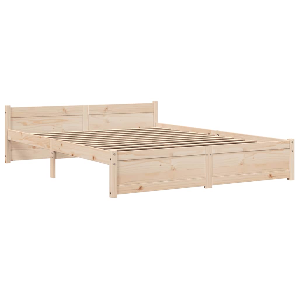 Vidaxl bedframe massief hout 150x200 cm