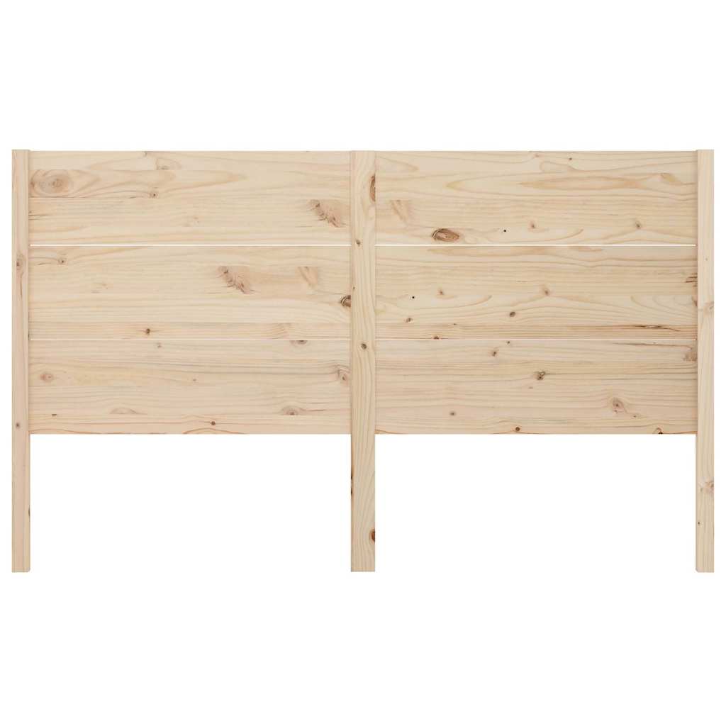 Vidaxl hoofdbord 206x4x100 cm massief grenenhout