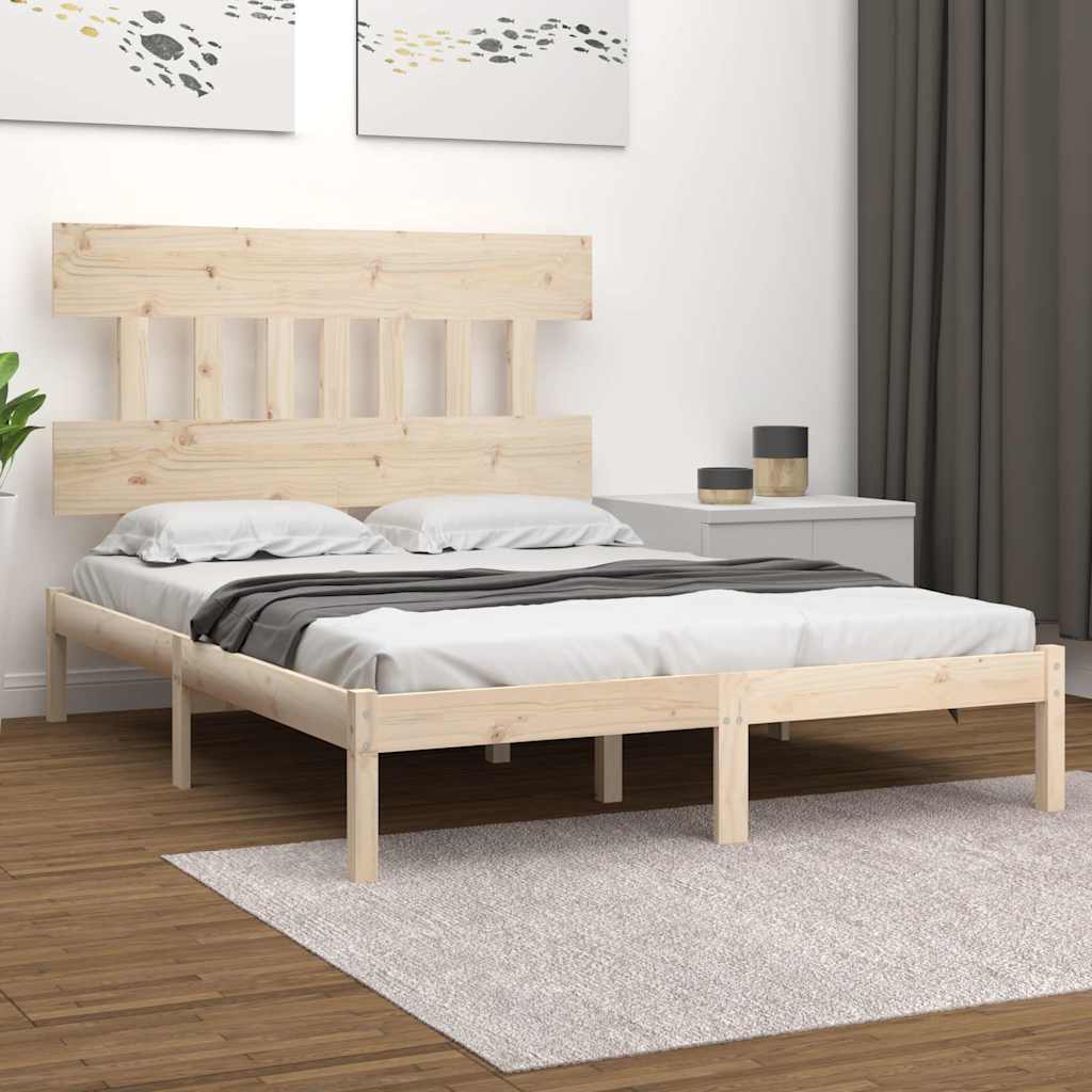 Vidaxl bedframe massief hout 120x190 cm