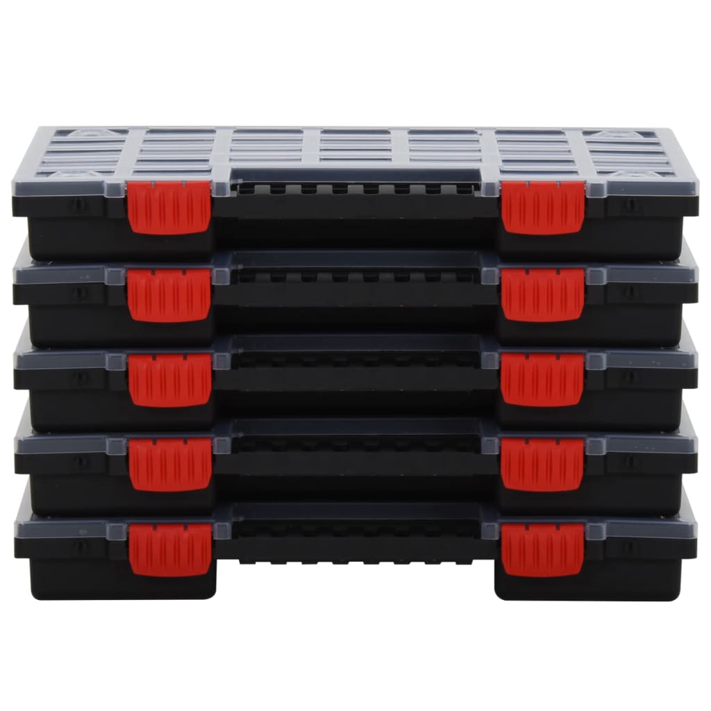 Vidaxl assortimentsdozen 10 st 40x30x5 cm polypropeen