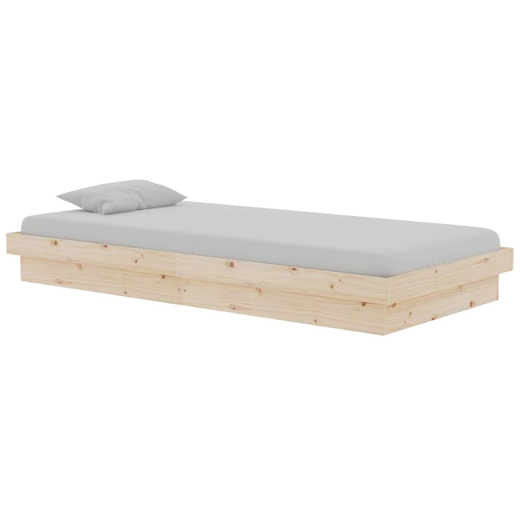 Vidaxl bedframe massief hout 90x190 cm
