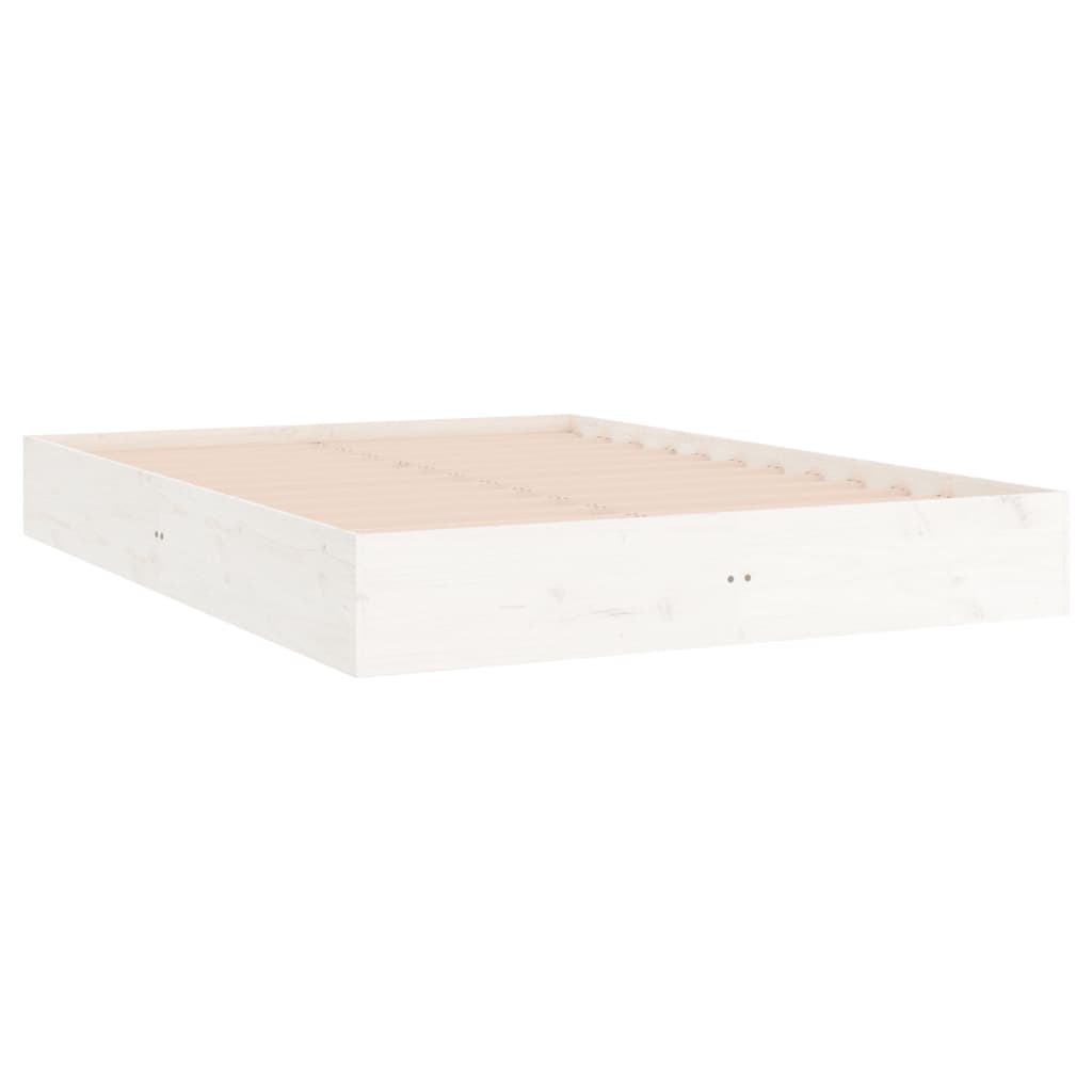 Vidaxl bedframe massief hout wit 180x200 cm