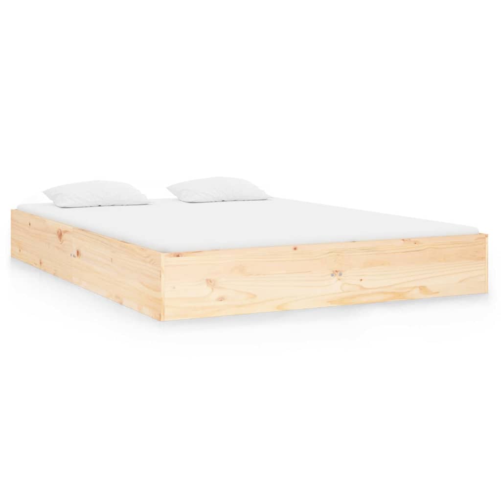 Vidaxl bedframe massief hout 135x190 cm