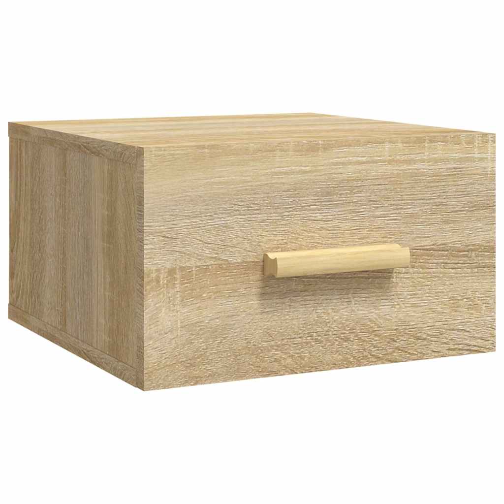 Vidaxl nachtkastje wandgemonteerd 35x35x20 cm sonoma eikenkleurig