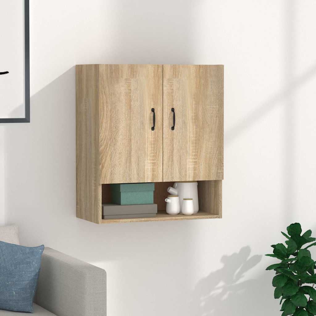 Vidaxl wandkast 60x31x70 cm bewerkt hout sonoma eikenkleurig