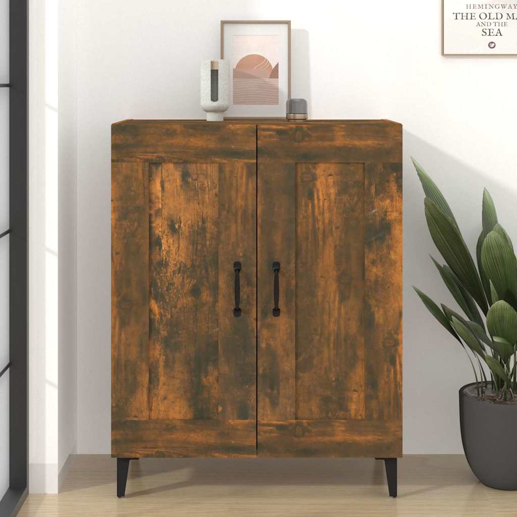 Vidaxl dressoir 69,5x34x90 cm bewerkt hout gerookt eikenkleurig