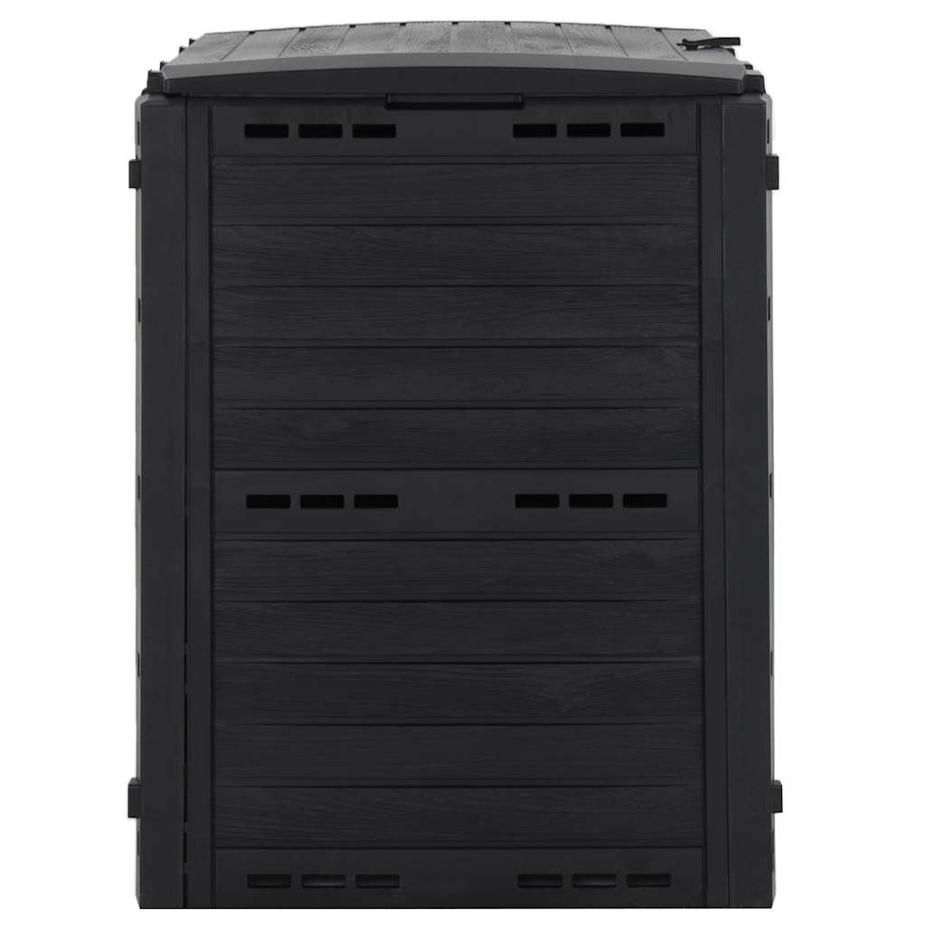 Vidaxl compostbak 280 l polypropeen zwart