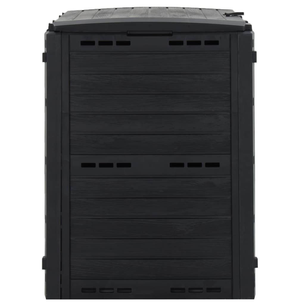 Vidaxl compostbak 280 l polypropeen zwart