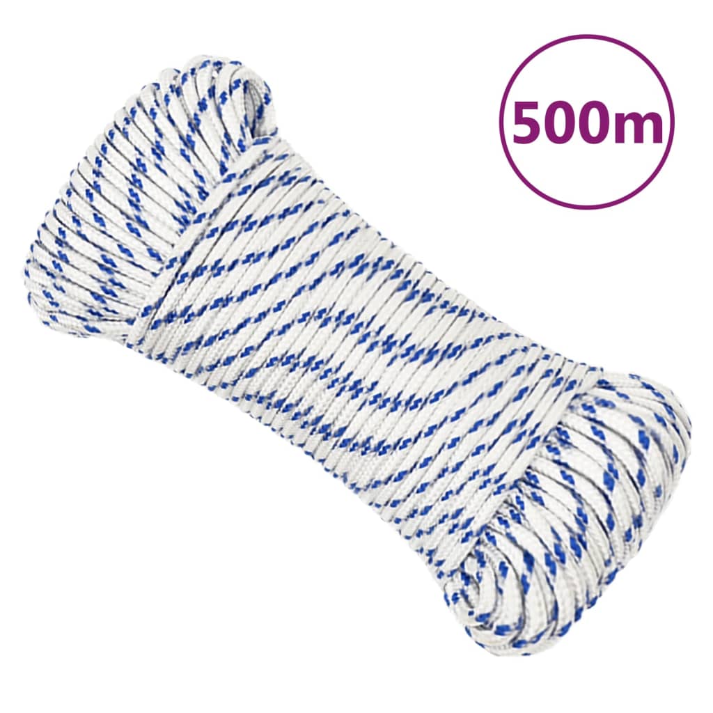 Vidaxl boot touw 3 mm 500 m polypropyleen wit