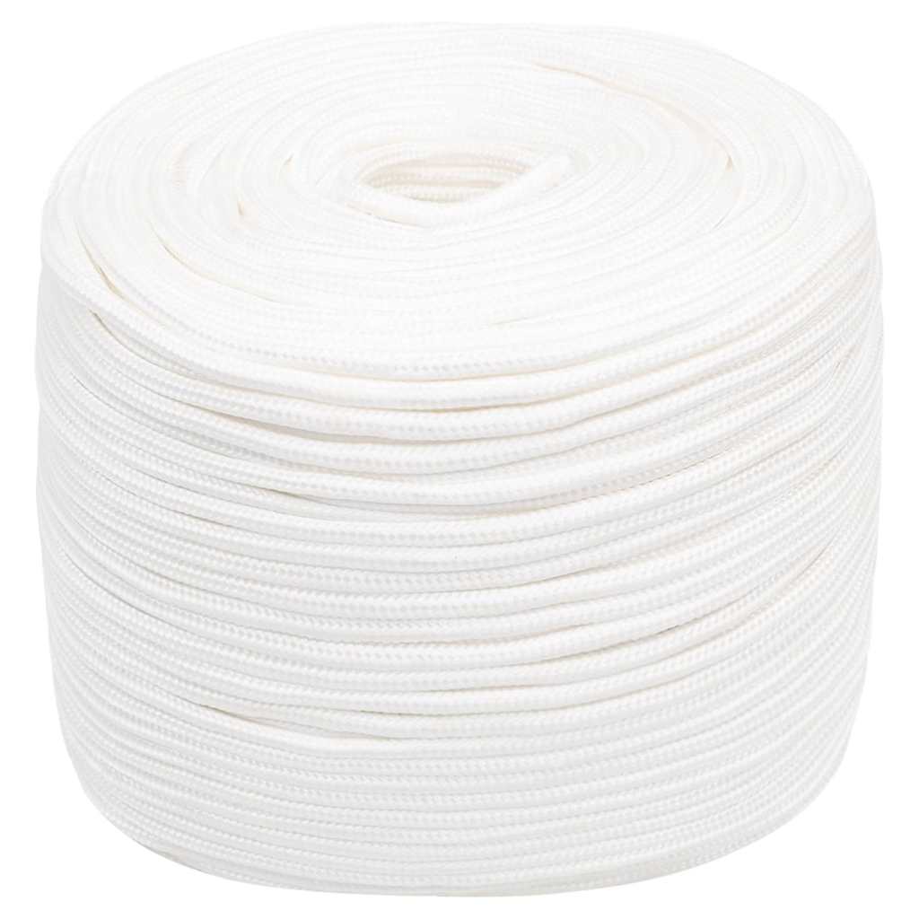 Vidaxl boottouw 6 mm 100 m polypropyleen volwit