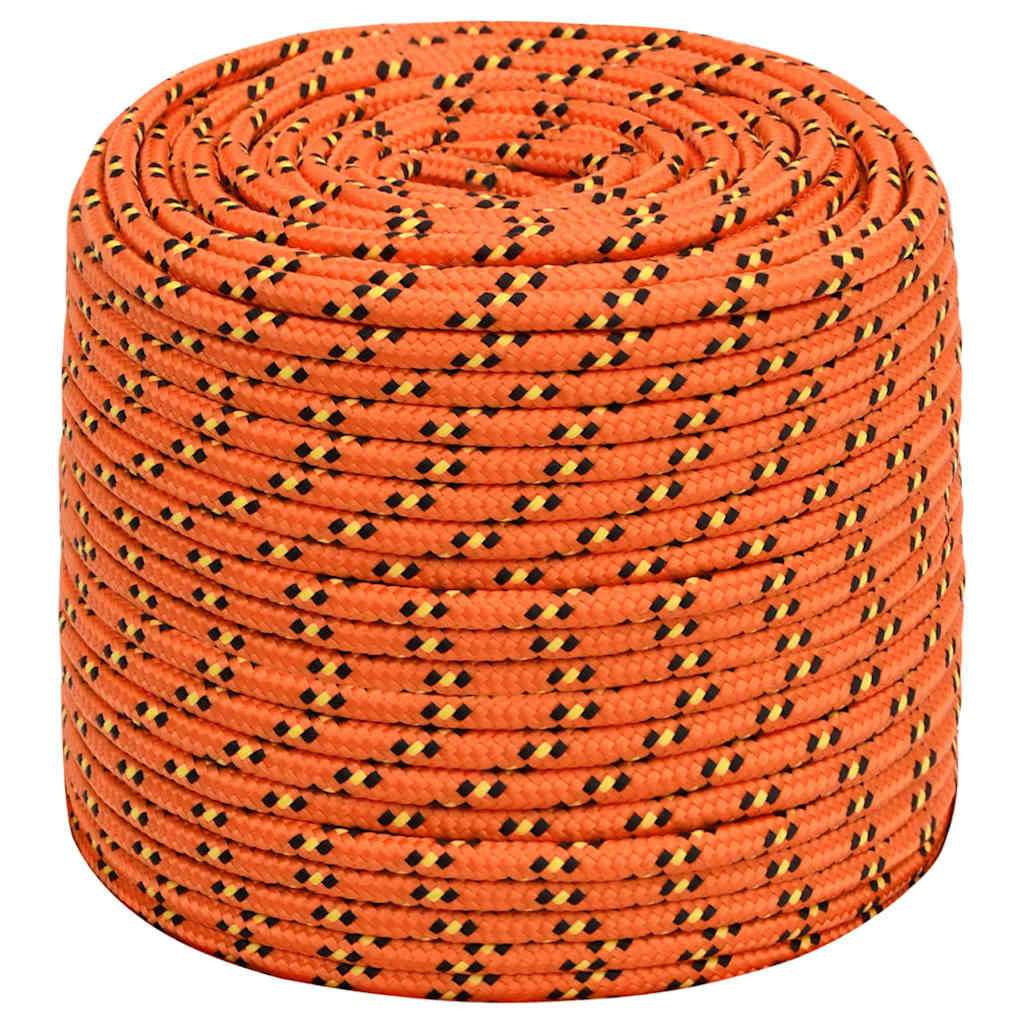 Vidaxl boottouw 6 mm 25 m polypropyleen oranje