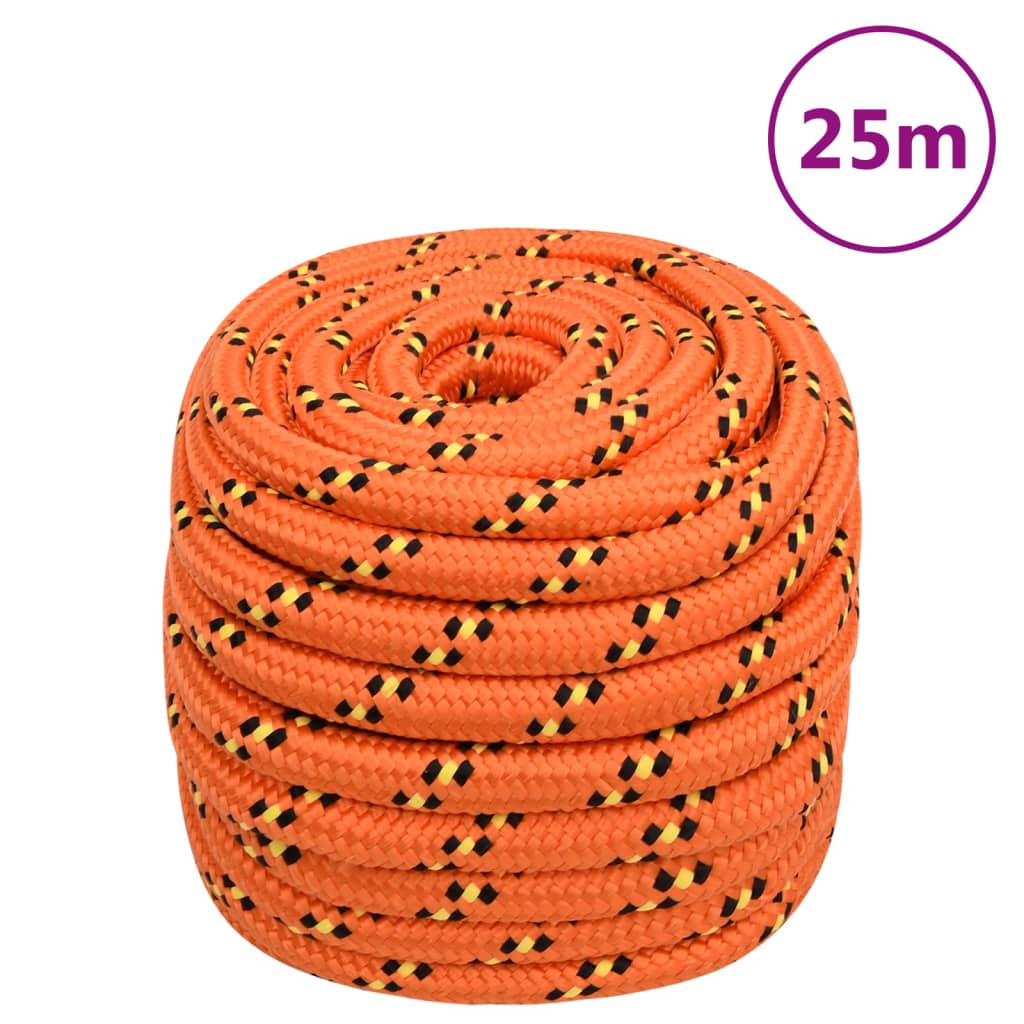 Vidaxl boottouw 20 mm 25 m polypropyleen oranje