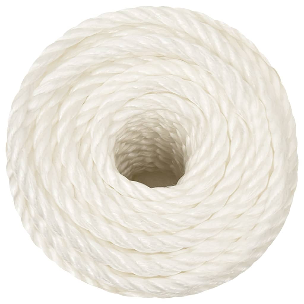 Vidaxl werktouw 12 mm 25 m polypropeen wit