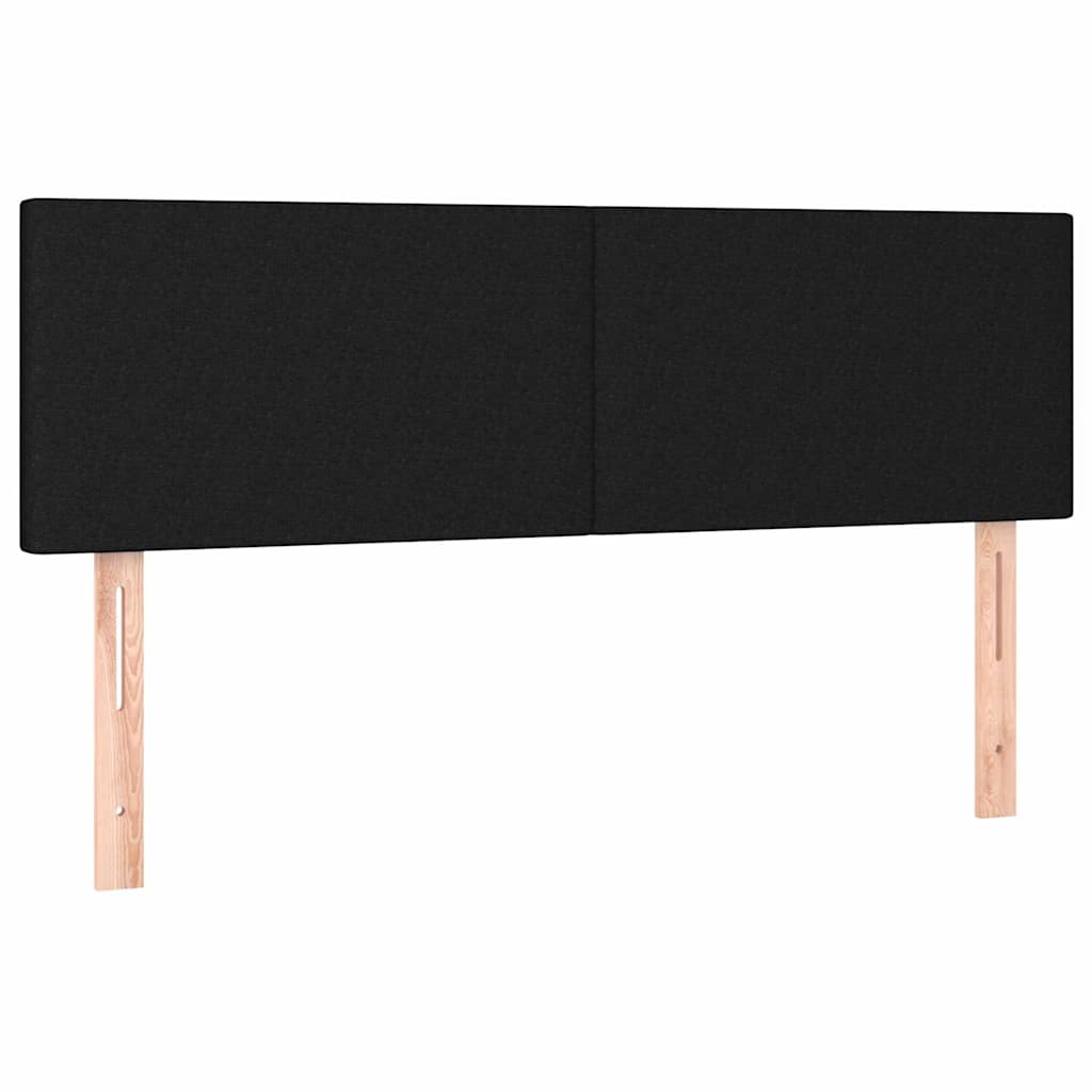 Vidaxl hoofdborden 2 st 72x5x78 88 cm stof zwart