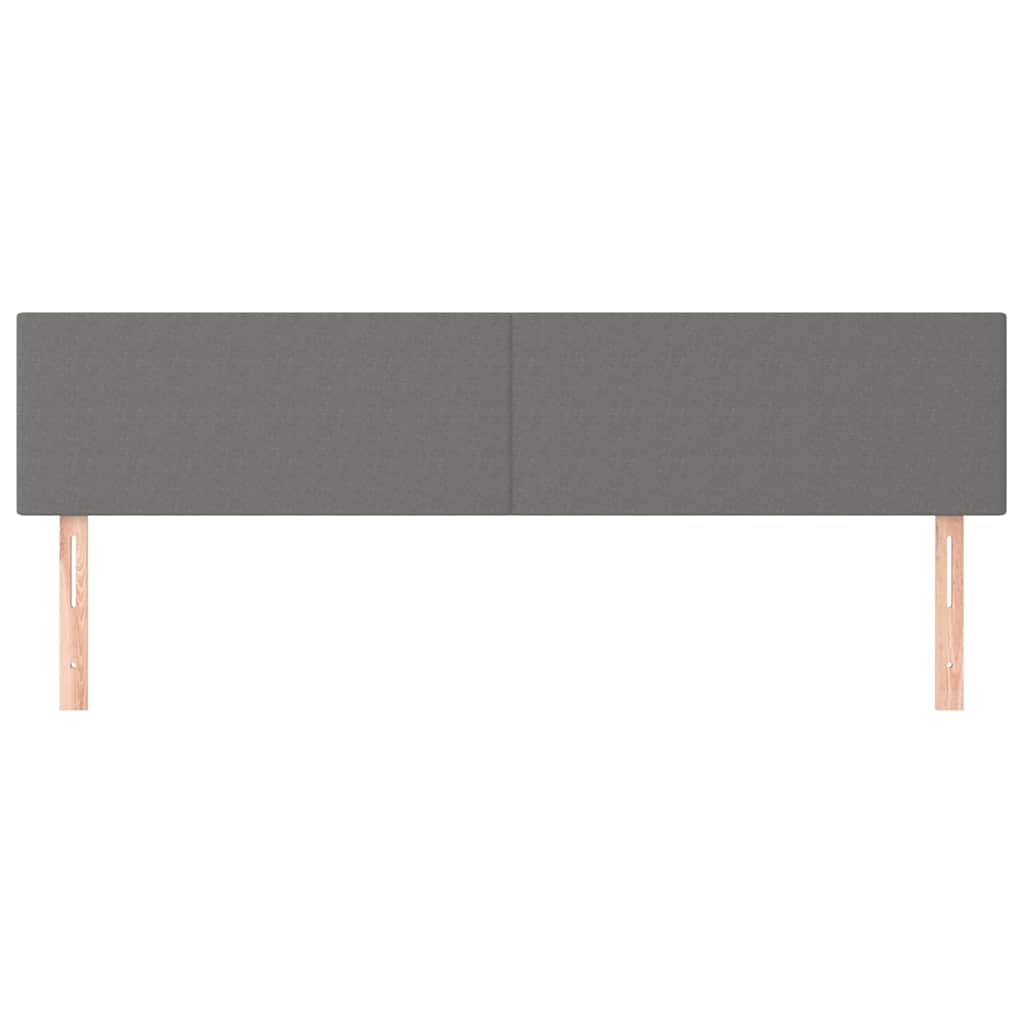 Vidaxl hoofdborden 2 st 80x5x78 88 cm stof donkergrijs