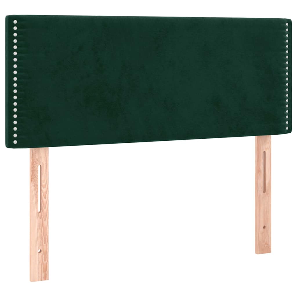 Vidaxl hoofdbord 100x5x78 88 cm fluweel donkergroen