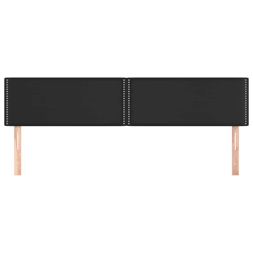 Vidaxl hoofdborden 2 st 100x5x78 88 cm kunstleer zwart