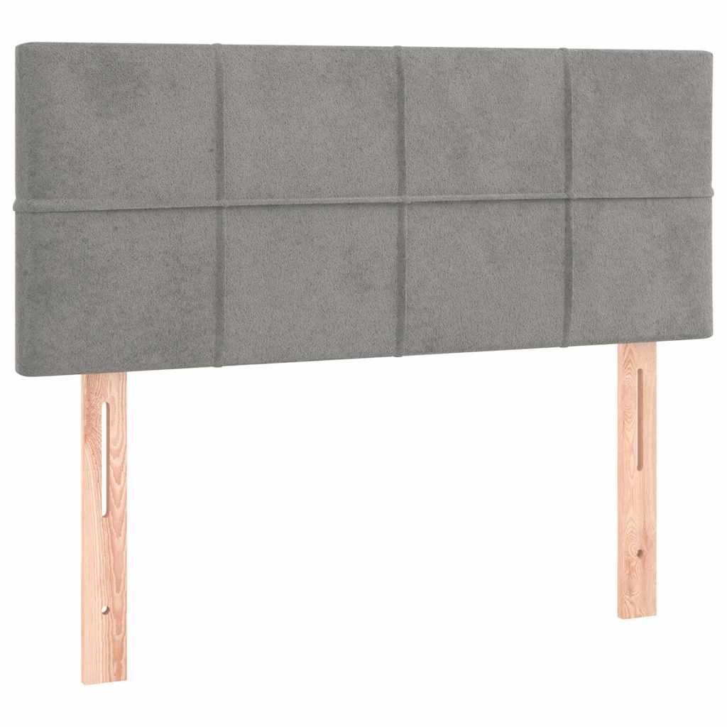 Vidaxl hoofdbord 100x5x78 88 cm fluweel lichtgrijs