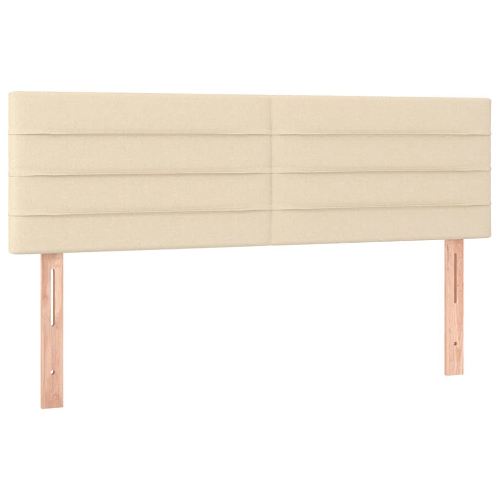Vidaxl hoofdborden 2 st 72x5x78 88 cm stof crèmekleurig