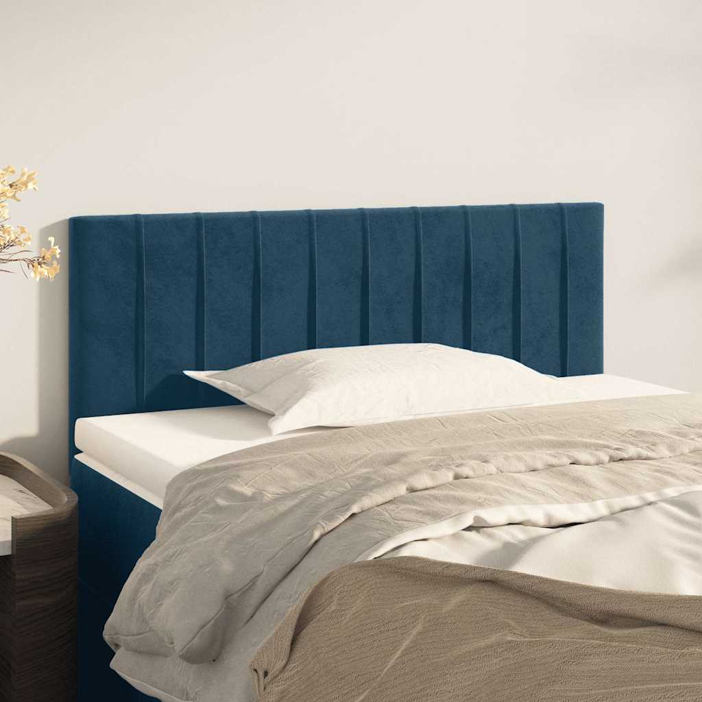Vidaxl hoofdbord 80x5x78 88 cm fluweel donkerblauw