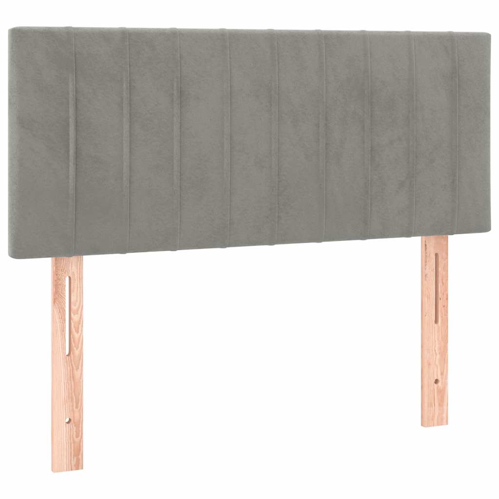 Vidaxl hoofdbord 100x5x78 88 cm fluweel lichtgrijs