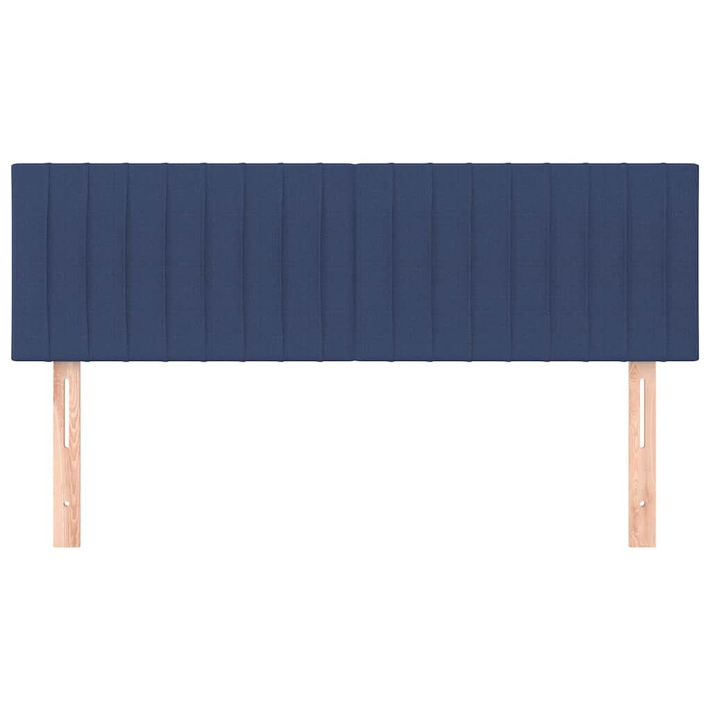 Vidaxl hoofdborden 2 st 72x5x78 88 cm stof blauw
