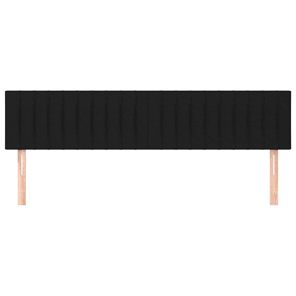 Vidaxl hoofdborden 2 st 100x5x78 88 cm stof zwart