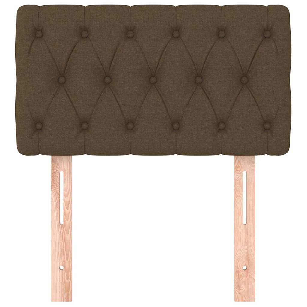 Vidaxl hoofdbord 80x7x78 88 cm stof donkerbruin