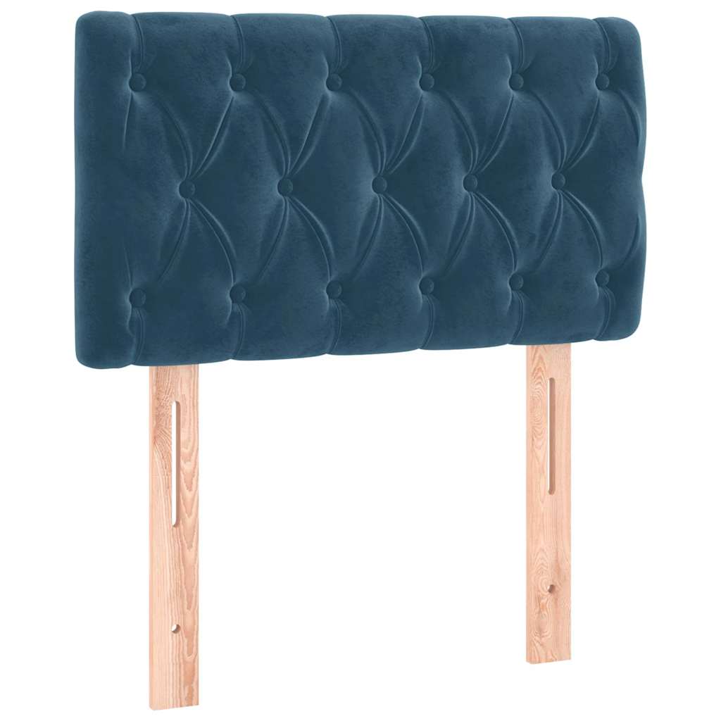 Vidaxl hoofdbord 80x7x78 88 cm fluweel donkerblauw