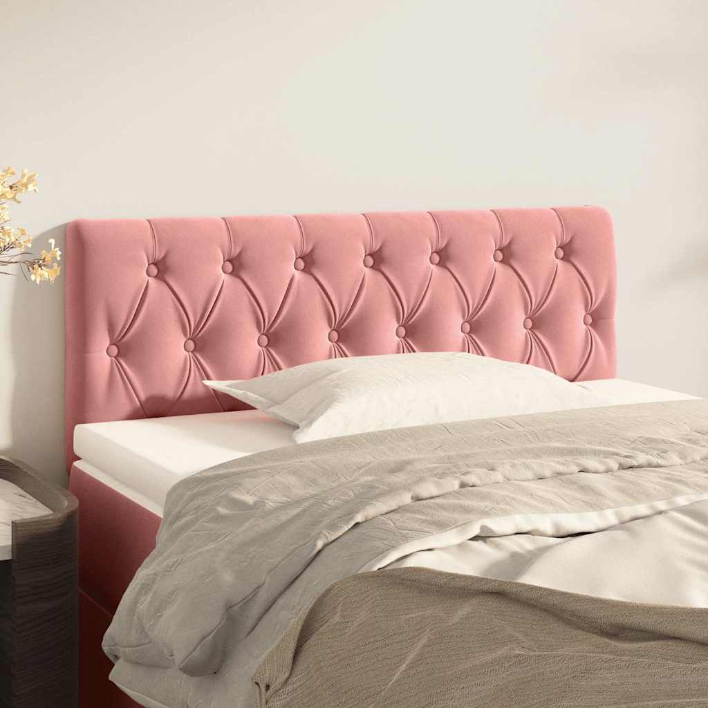 Vidaxl hoofdbord 100x7x78 88 cm fluweel roze